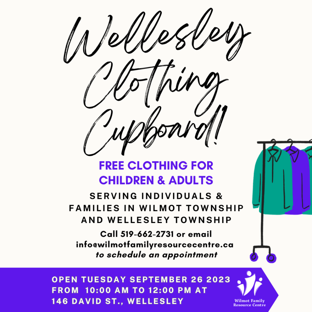 Clothing Cupboard Program – Wilmot Family Resource Centre